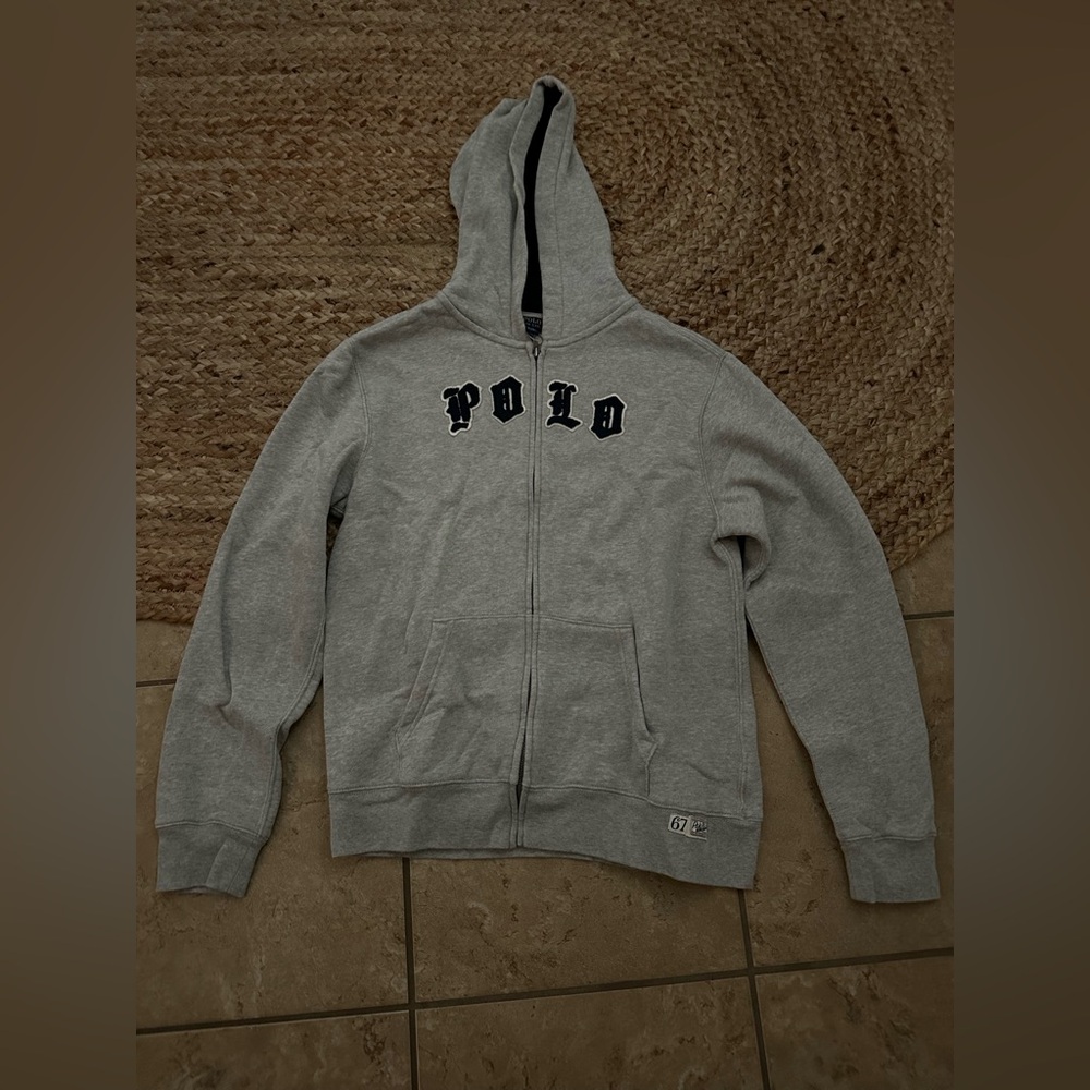 BOYS POLO ZIP UP HOODIE